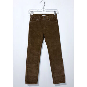 Crewcuts Boys Corduroy Pants 7 Cotton Blend Brown Adjustable Waist Pockets NWT